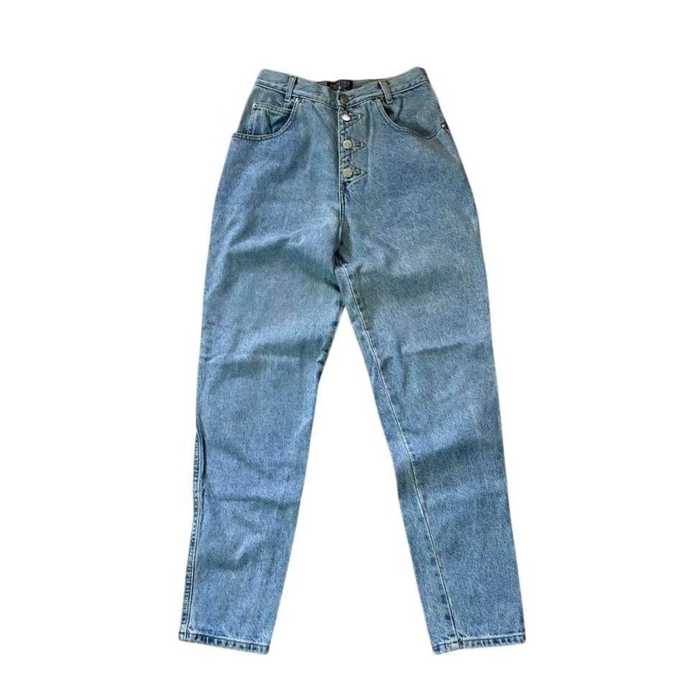 Vintage 90s Palmetto High-waisted blue denim jeans‎ with button fly